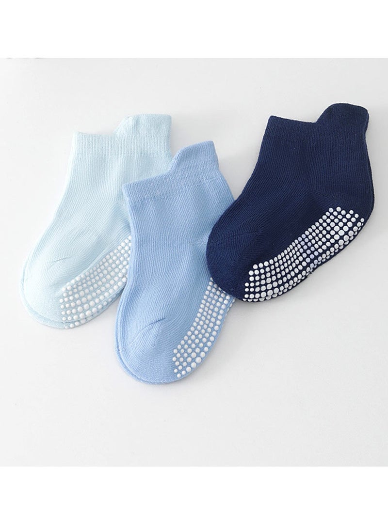 Generic 6 Pairs Non-Slip Baby Socks Kids Ankle Socks with Non Skid Soles, for 6 Months-1Year(S)  - Image 2
