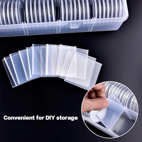 FULLCASE Coin Capsules 46mm with Foam Gasket and Plastic Storage Organizer Box, 6 Sizes (20/25/27/30/38/46 mm) Coins Collector Case Holder for Collection Supplies-168 Pieces - Image 5
