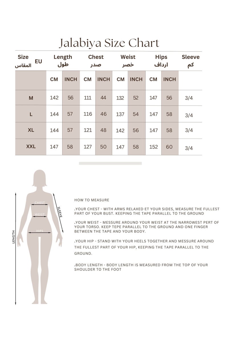 IKKXA Classic Charm Printed Jalabiya IN5001 - Image 5