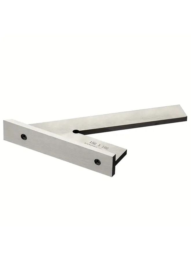 120x80 مم 45 درجة مربع مشطوب DIN 875 مسطرة زاوية 2 فولاذ مقوى مع قاعدة - Image 4