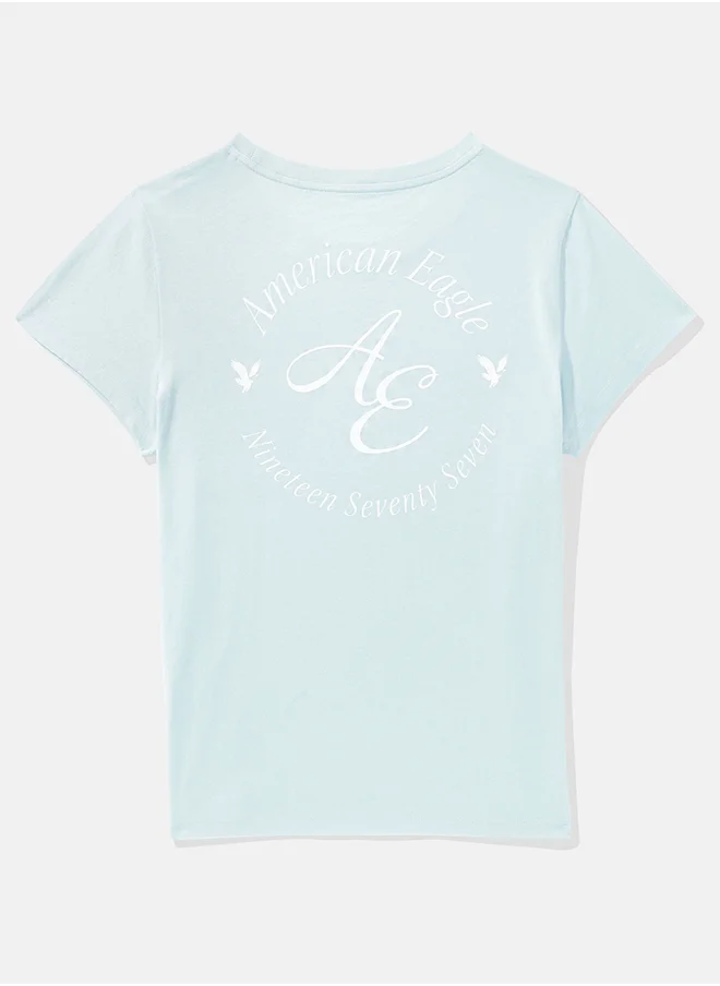 American Eagle Graphic Crew Neck T-Shirt