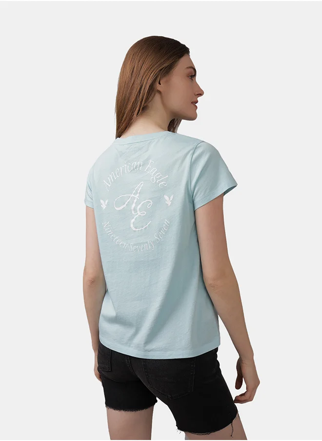 American Eagle Graphic Crew Neck T-Shirt
