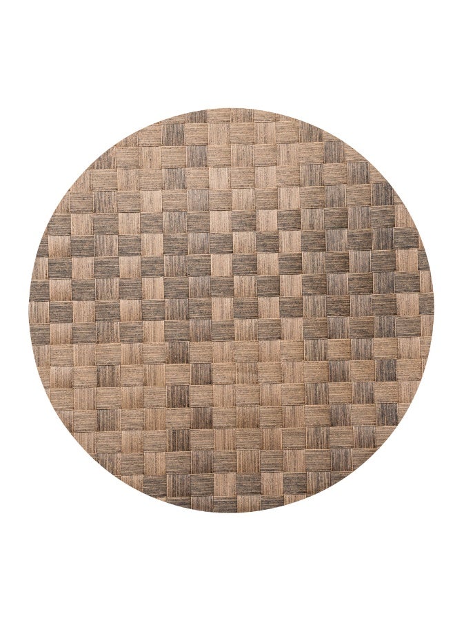 Restaurantware مفرش طاولة دائري من ماكروويف 15 بوصة، مجموعة من 6 مفرش طاولة دائري - متين، سهل التنظيف، مفرش طاولة بلاستيكي بني للطاولة، للمنازل أو المطاعم - Image 1