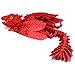 Guwewu Feathered Wyvern 3D Printed Articulated Fidget Dragon  Desktop Pet Crimsonflame - Image 2
