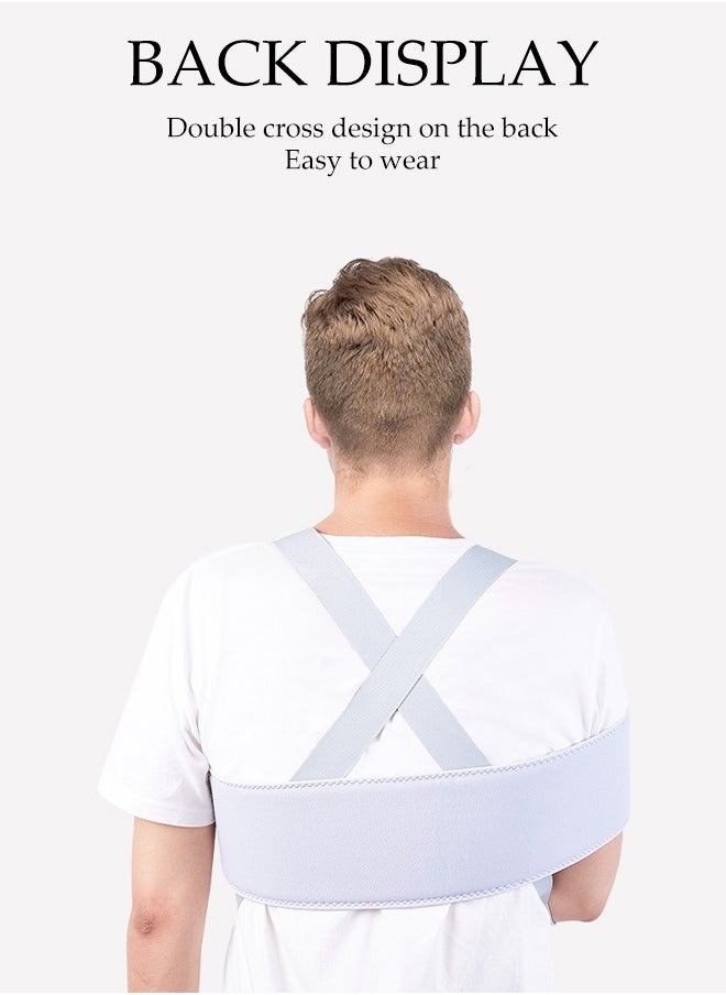 DUNISO Arm Sling Shoulder Immobilizer,Shoulder Abduction Sling Injury Support Arm Pillow, Support Strap, Shoulder Arm Immobilizer, Injury Support Arm Sling, Broken Arm Shoulder Brace, Pain Relief Shoulder Immobilizer With Abduction Sling, Arm Fracture Sling, Comfort Relief For Shoulder And Elbow Injuries  - Image 5