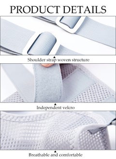 DUNISO Arm Sling Shoulder Immobilizer,Shoulder Abduction Sling Injury Support Arm Pillow, Support Strap, Shoulder Arm Immobilizer, Injury Support Arm Sling, Broken Arm Shoulder Brace, Pain Relief Shoulder Immobilizer With Abduction Sling, Arm Fracture Sling, Comfort Relief For Shoulder And Elbow Injuries  - Image 2