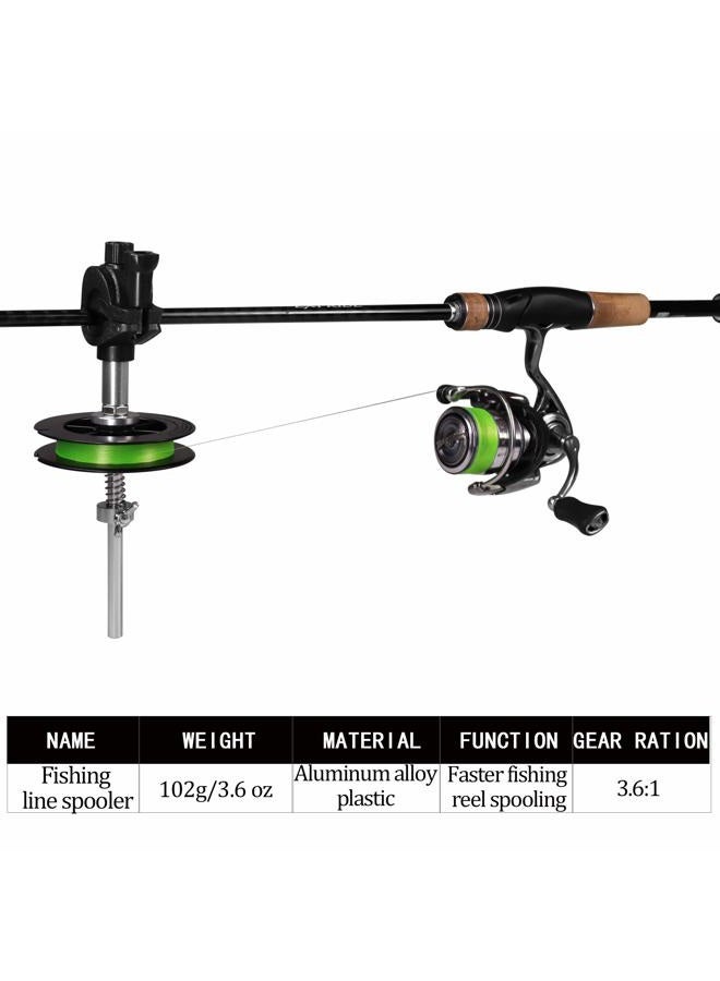 THKFISH Fishing Line Spooler Winder Mini Line Spooler Fishing Rod Reel Spooling Station System Fishing Pole Clamp - Image 3