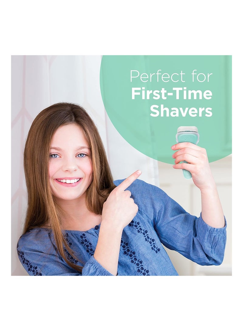 شيك مجموعة العناية الحساسة شِيك إنتويشن، لا حاجة لاستخدام جل الحلاقة، للنساء مع الألوة العضوية، ماكينة حلاقة واحدة، 2 خرطوشة - Image 2