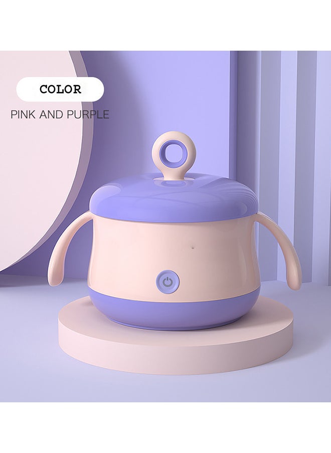 kiddoz Plate Makeup Blush Baby Feeding Bowl Pearlescent Constant Temperature Tableware  - Image 1