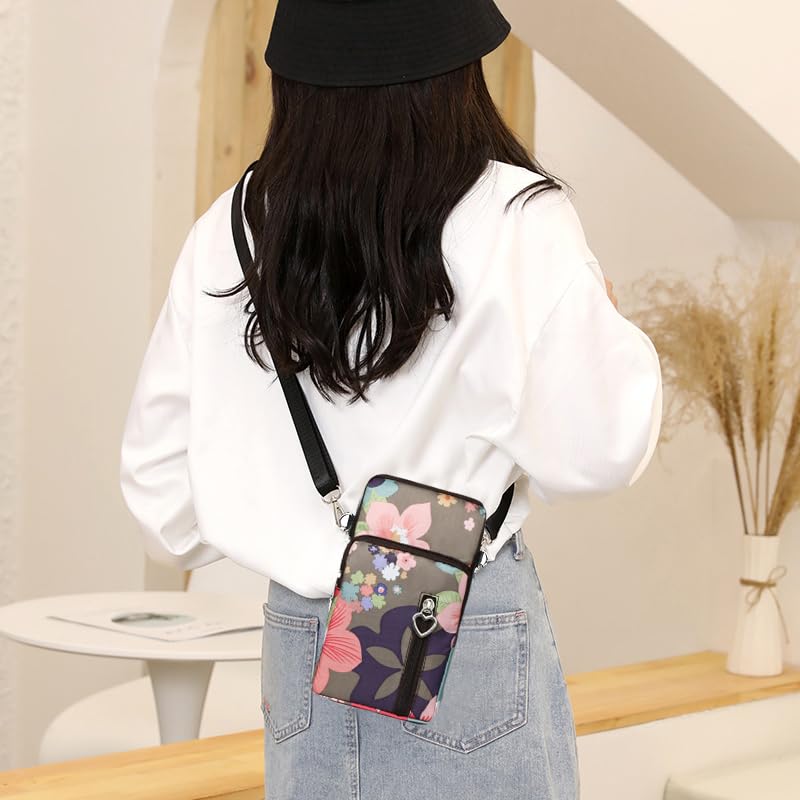 JANKS Universal Small Crossbody Bag for Women, Nylon Mini Phone Wallet Shoulder Bag Arm Bag Side Cell Phone Purse Over the Shoulder Purse Travel Pouch for Women - Image 3