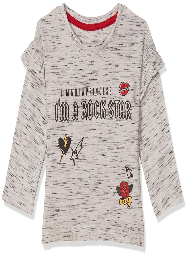 Fox Baby Girl Regular T-shirt (638507_STONE Slab_6-12) - Image 1