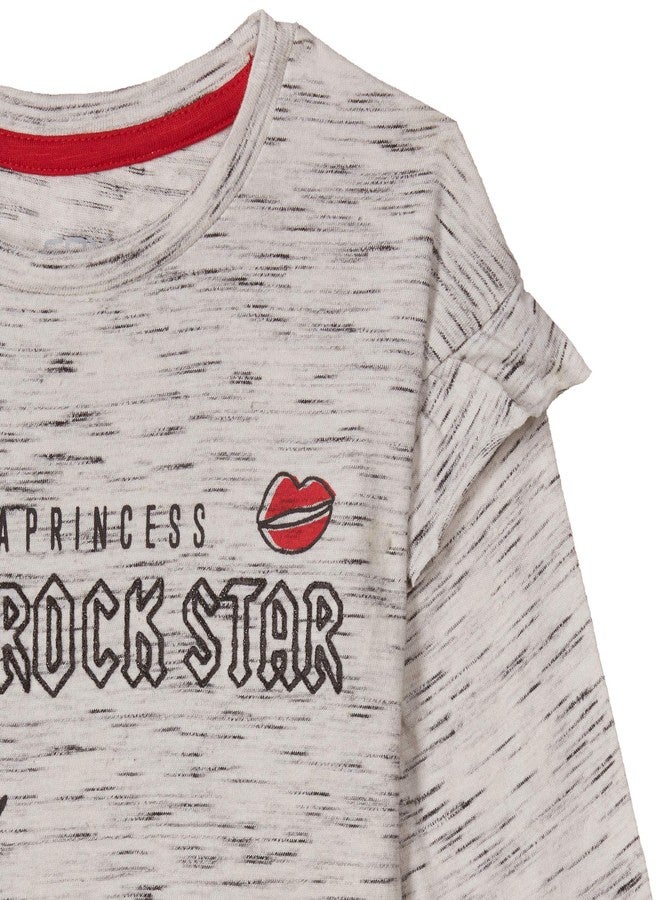 Fox Baby Girl Regular T-shirt (638507_STONE Slab_6-12) - Image 3