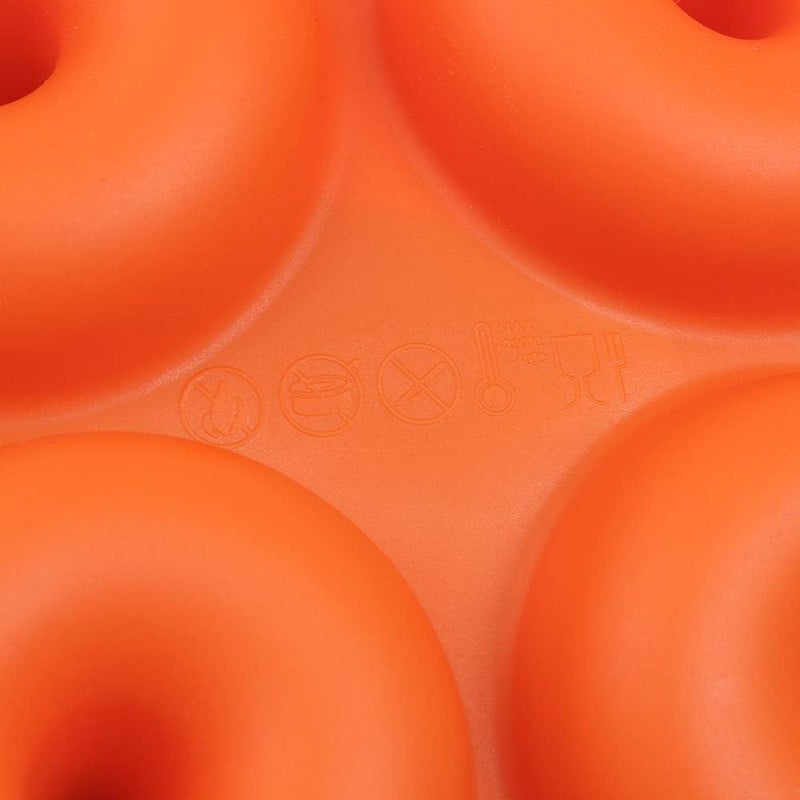 Cozihom 6-Cavity Silicone Donut Mold, Silicone Bagel Mold, Non-Stick Donut Mold, Food Grade Silicone, BPA Free, 3 Pcs - Image 4