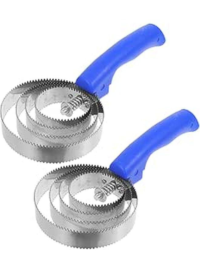 2Pcs Stainless Steel Horse Grooming Brush Hair Remover Lightweight Easy Clean Livestock Cattle Tail Brush - Image 1