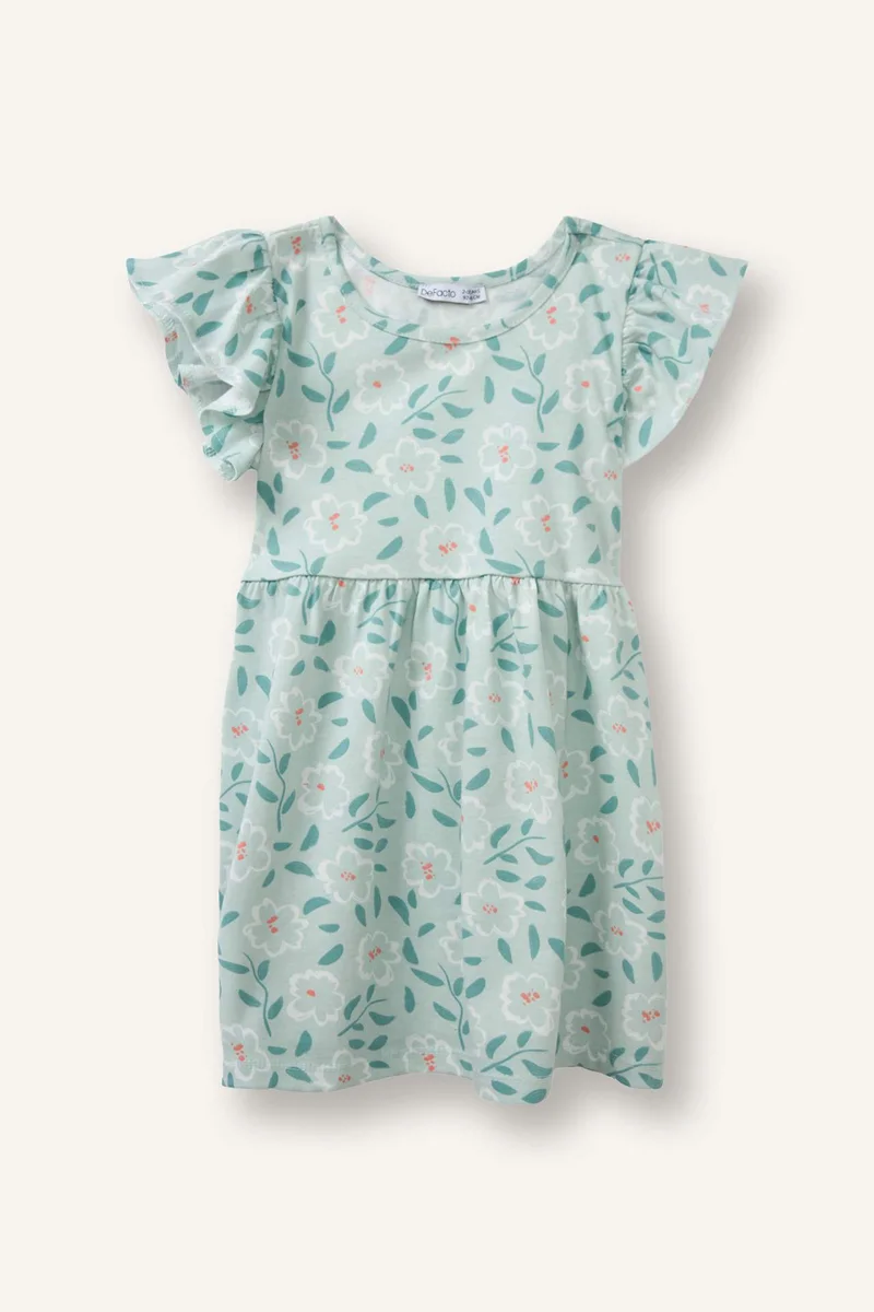 ديفاكتو Printed Strappy Knitted Dress