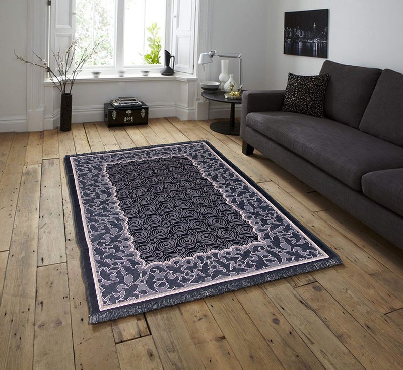 Braids Home Jacquard Weaved Premium Living Room Carpet and Area Rug -(5ft x 7 ft, Multicolor) - Image 5