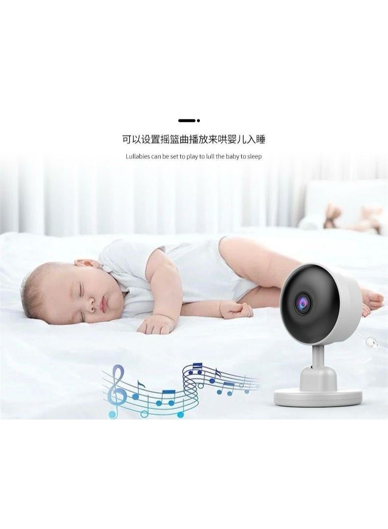 إي دوتس جهاز مراقبة الطفل بشاشة كبيرة 2.8" / تكبير 4 مرات / كشف البكاء / صوت ثنائي الاتجاه / مستشعر درجة الحرارة / تهويدات / رؤية ليلية عالية الدقة / ساعة إنذار وتغذية - Image 2