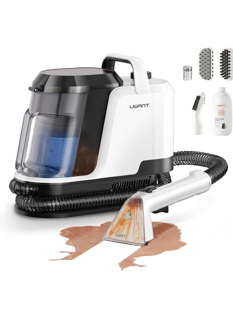 UWANT Y100 Portable Carpet & Upholstery Cleaner, 18000Pa Suction, Lightweight Spot Cleaner for Sofa, Bed, Car & Kitchen, Pet Hair & Tough Stain Removal - Image 1