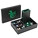 Grajar 3 in 1 Dice Tray with Lid Portable Dice Box Storage DD RPG MTG Table Games Green - Image 4