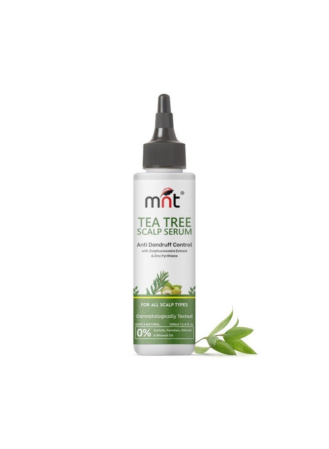MNT Tea Tree Anti-Dandruff Scalp Serum 100 Ml For Dry & Frizzy Hair | Pre Shampoo Treatment For Dandruff | Soothe Itchy Scalp And Removes Dandruff | For Men & Women - Image 1