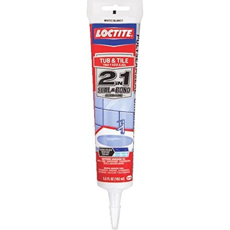 Loctite Polyseamseal Tub & Tile Adhesive Caulk 5.5 Ounce - Image 1