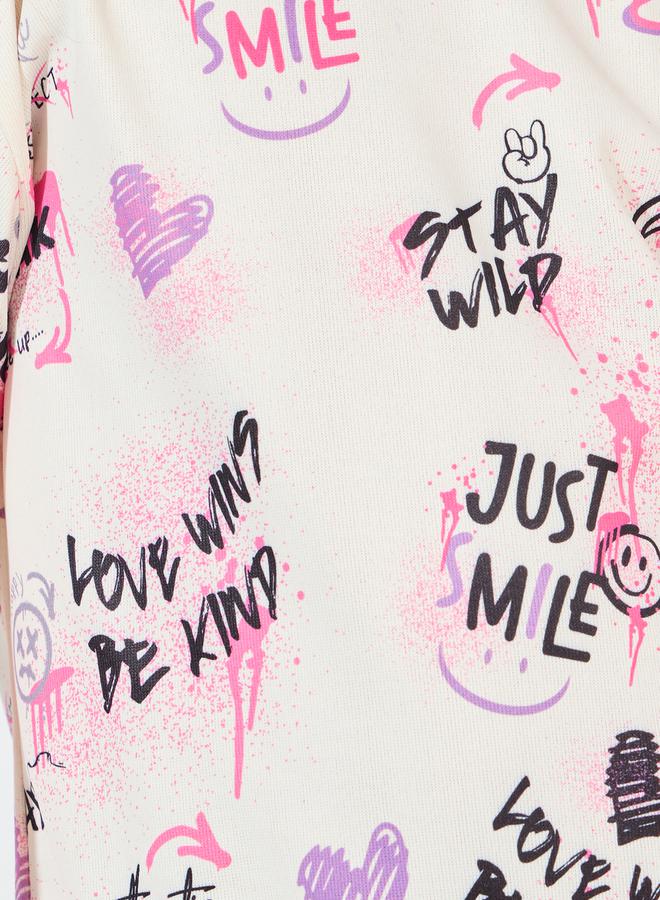 Styli All Over Print Sweatshirt with Dropped Shoulder - Image 3