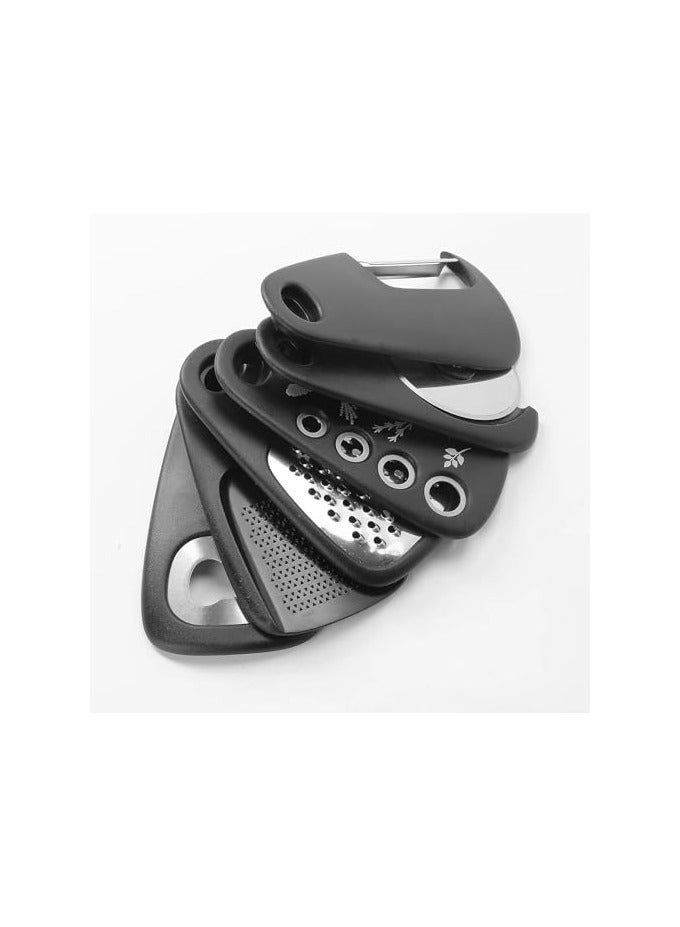 erorex 6 pcs Stainless Steel bladed Kitchen Gadget set, Including Grater, Pizza Slicer, Can Opener, Peeler, Cheese Shaver, Herb Stripper, Fruit Vegetable Peeler, Cooking Tools Accessories, Chef Gadget - Image 3