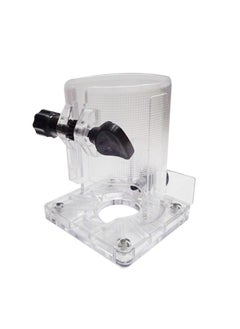 THS THS Trimmer Base Wood Working Small 2 Knobs Hard Accessories Machine 65mm Clear Desktop Shield Adjustable Parts Hard Clear for Makita dongcheng and generic model 
