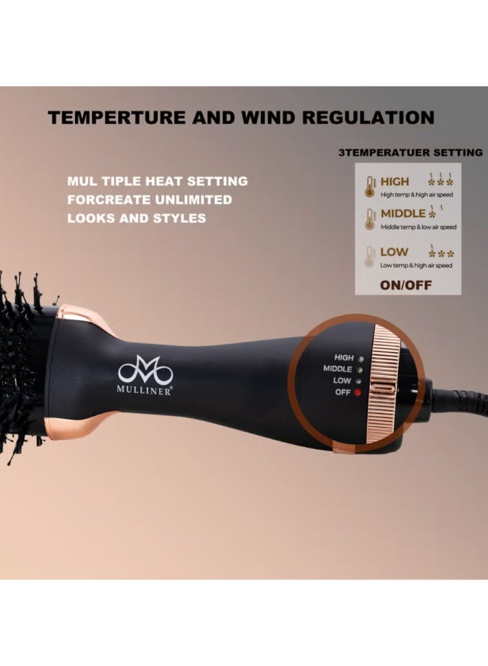 Mulliner 1300W Hair Dryer Brush and Styler Volumizer ML-5012 - Image 3