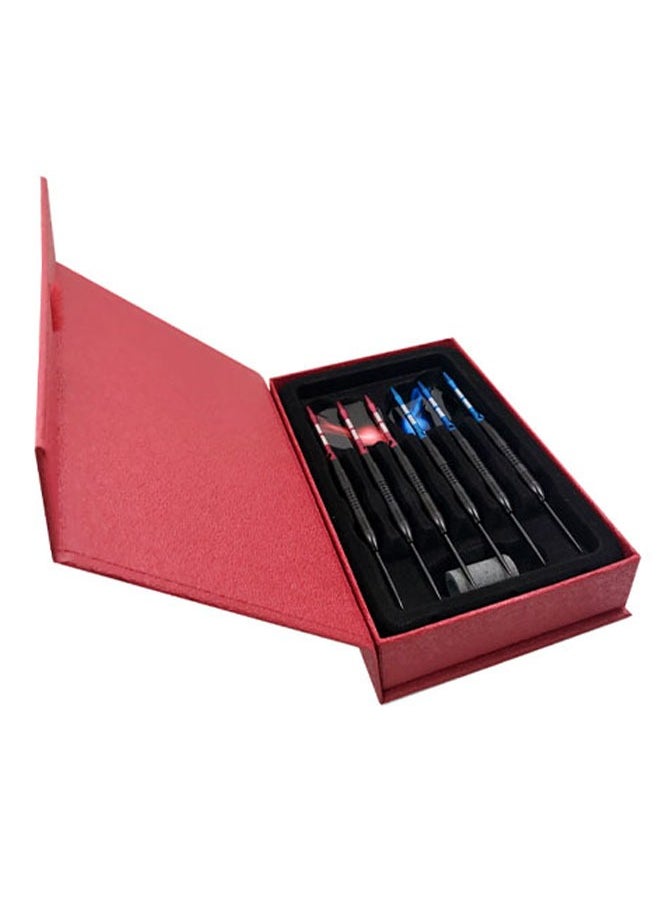 Arabest - A Pack of 6 Steel Pointed Darts Professional Metal Dart Sets High Quality Aluminum Arrow Rods Darts and Dart Sets Dart Protectors Dart Board Sets Accessories - Image 1