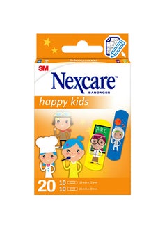 Nexcare ضمادات 3M Happy Kids - 20 قطعة  - Image 1