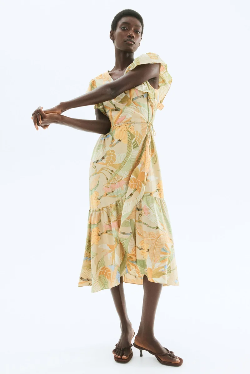 H&M Patterned wrap dress