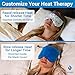 ZOMAPLE Heated Eye Mask Blue Soothing Moist Heat for Dry Tired Eyes Quick Microwave Prep Adjustable Strap Travel Pouch Plush Washable Cover Reusable CordFree Warm Compress for Eyes - Image 4