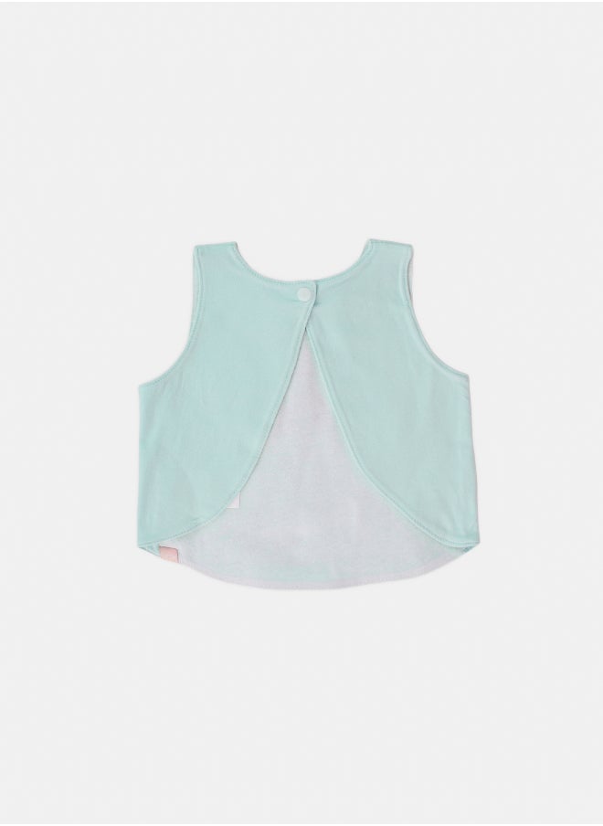 Junior Baby Girls Printed Shirt Bib  - Image 2