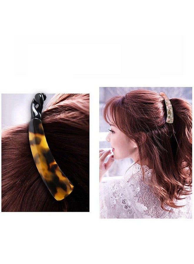 KLIVE Hair Clips for Women Stylish | Banana Clutcher Hair Clip Printed | Unbreakable Claw | Strong Hinges | Trendy Accessories | Ideal Gift (Multicolour)-Small (8.5 x 1.5 cm) - Image 4