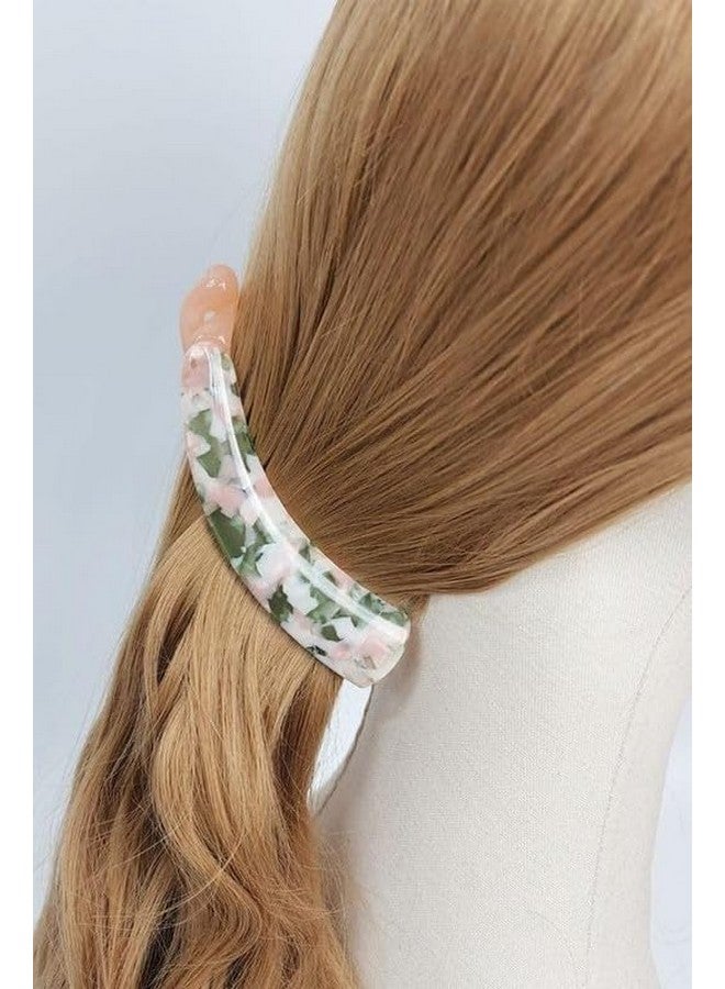 KLIVE Hair Clips for Women Stylish | Banana Clutcher Hair Clip Printed | Unbreakable Claw | Strong Hinges | Trendy Accessories | Ideal Gift (Multicolour)-Small (8.5 x 1.5 cm) - Image 2