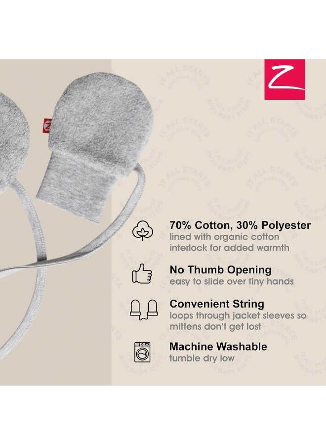 Zutano Zutano Baby Fleece Thumbless Mittens, Outdoor Winter Mittens for Babies  - Image 3