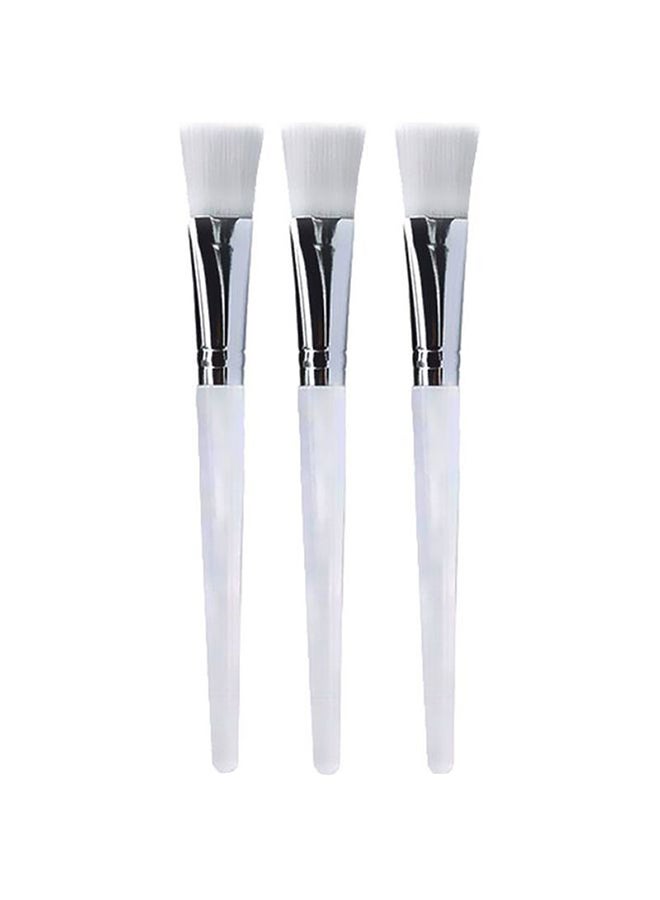 Beauenty 3-Piece Facial Mask Brush Kit White/Silver - Image 1