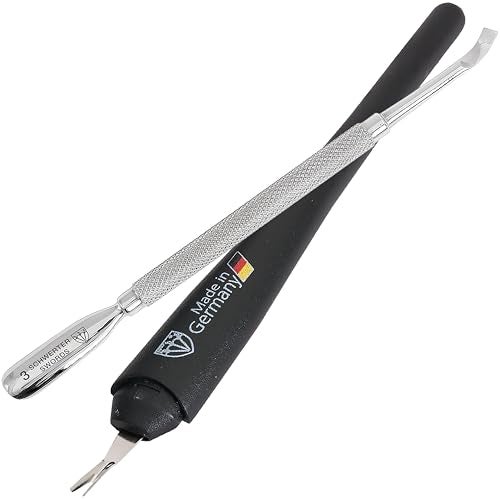 3 Swords Germany - Brand Quality Cuticle Knife Trimmer Remover Cutter (1pc.) and Cuticle Pusher Scratcher (1 pc.) Made in Germany - Image 1