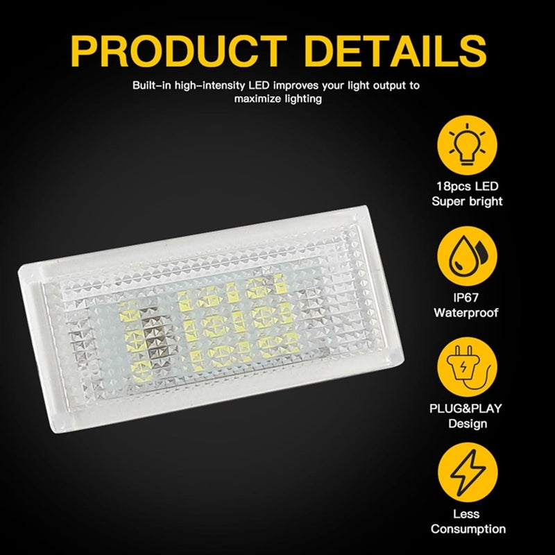 Vuzmode 2PCS LED License Plate Light for E46 Series - Image 4