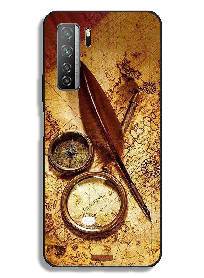 Tolwak Huawei nova 7 SE 5G Protective Case Cover Vintage Compass - Image 2