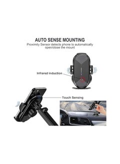 Generic Wireless Car Charger Mount, Auto-Clamping Qi 10W 7.5W Fast Charging Car Phone Holder Air Vent Compatible withiPhone11/11Pro/11ProMax/XSMax/XS/X Galaxy S10/S10+/S9/S9+ and More  - Image 3