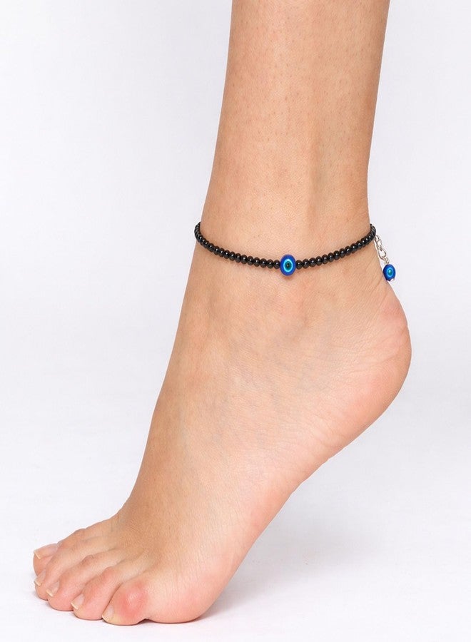 YiCan Evil Eye Nazar Anklet Bracelet Combo for Women - (Pack Of 2) Evil Eye Protection Payal Set | Stylish Dailywear & Ethnic Anklets | Traditional Foot Jewelry for Girls & Ladies Anklet for Women - Image 5