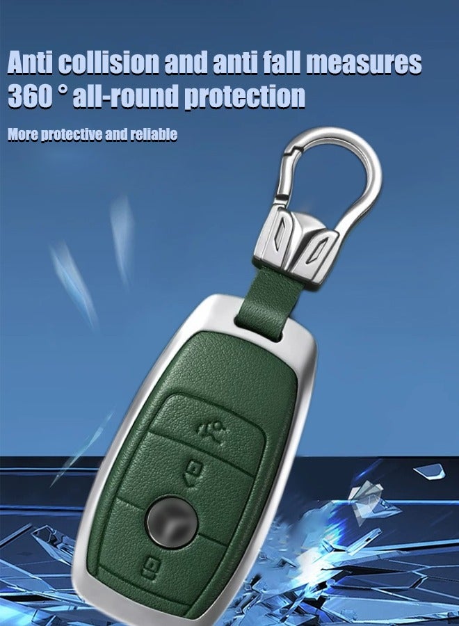 The first layer of cowhide material key cover is suitable for Mercedes-Benz and original car to open the mold, restore the original texture of the key, and the high-quality material is more wear-resistant and fall-proof, goodcar. - Image 3