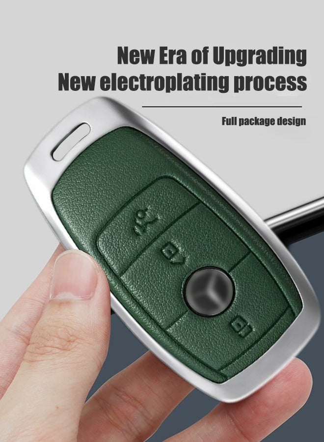 The first layer of cowhide material key cover is suitable for Mercedes-Benz and original car to open the mold, restore the original texture of the key, and the high-quality material is more wear-resistant and fall-proof, goodcar. - Image 4