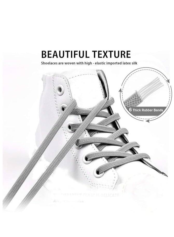 أوزيغالور حزامات الأحذية الطبيعية مع موصلة قفل الحزامات، حزامات الأحذية بدون ربط للأطفال والبالغين - Image 3