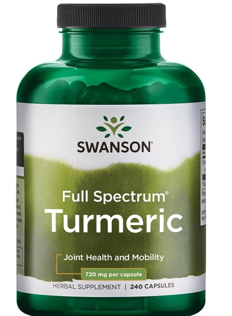 سوانسون مضاد الأكسدة الكركم، صحة المفاصل، 720 ملجم، 240 كبسولة