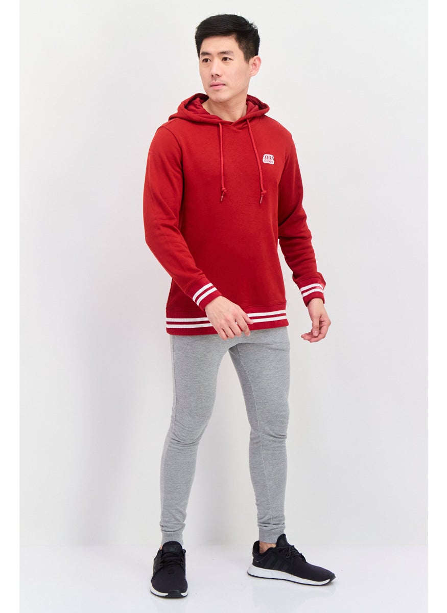 SKECHERS Men Sportswear Fit Long Sleeve Outdoor Sweatshirt, Red  - Image 2