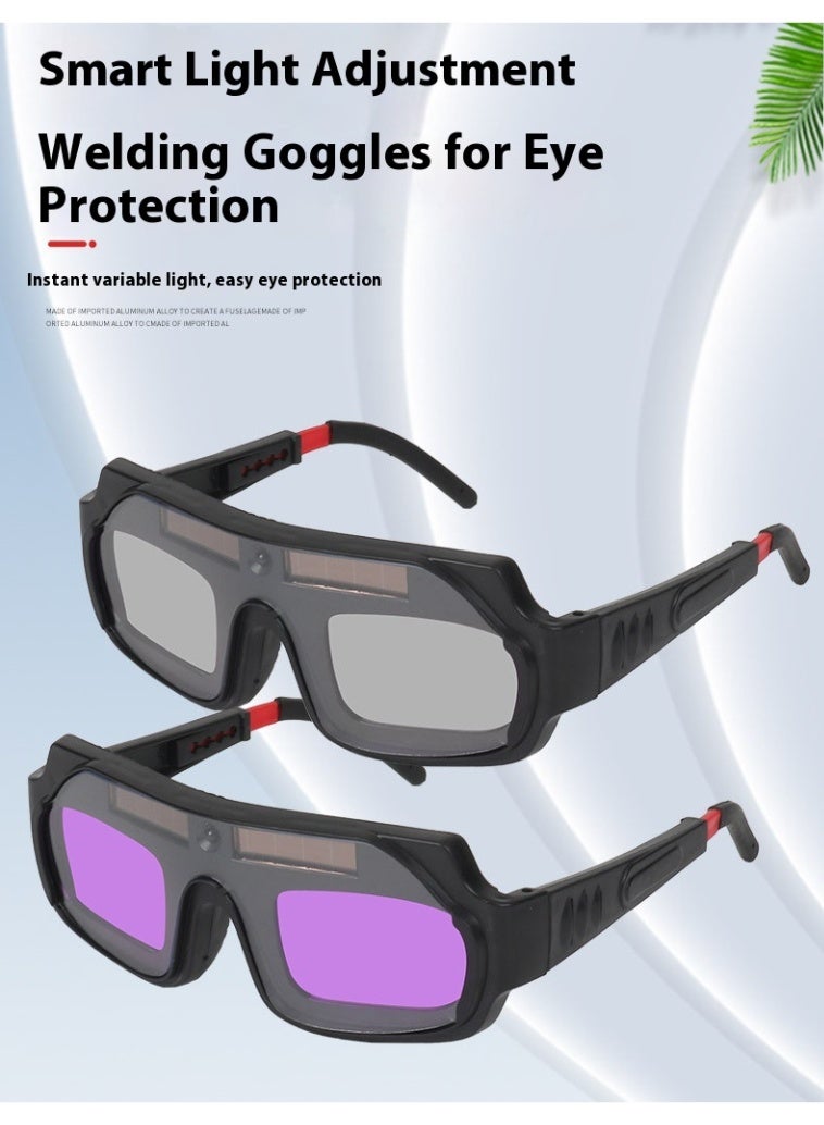 Welding Glasses Solar Energy Auto Darkening Welding Safety Goggles - Image 2
