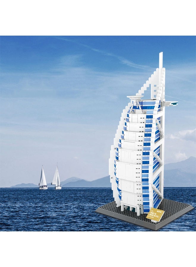 wange Burj Al Arab Hotel Dubai Building Blocks Set 5220 (Age 6+, 1306 Pieces) - Image 2